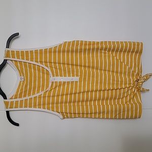 Old Navy Striped Knotted Tank size L large